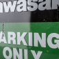 Preview: Blechschild Kawasaki Parking 2